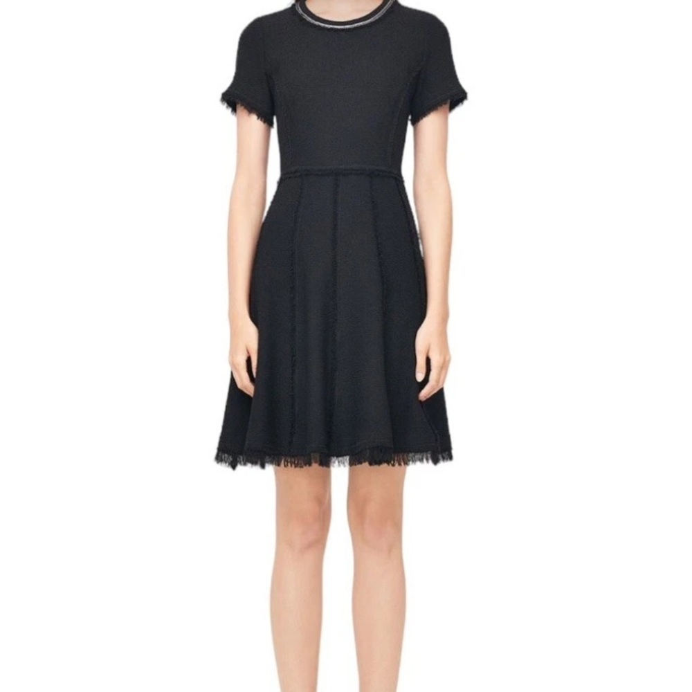 Rebecca Taylor stretch tweed fit & flare dress Sz 6